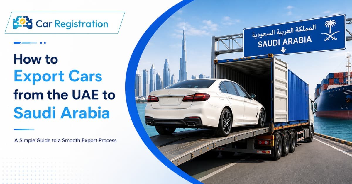 How to export cars from the UAE to Saudi Arabia