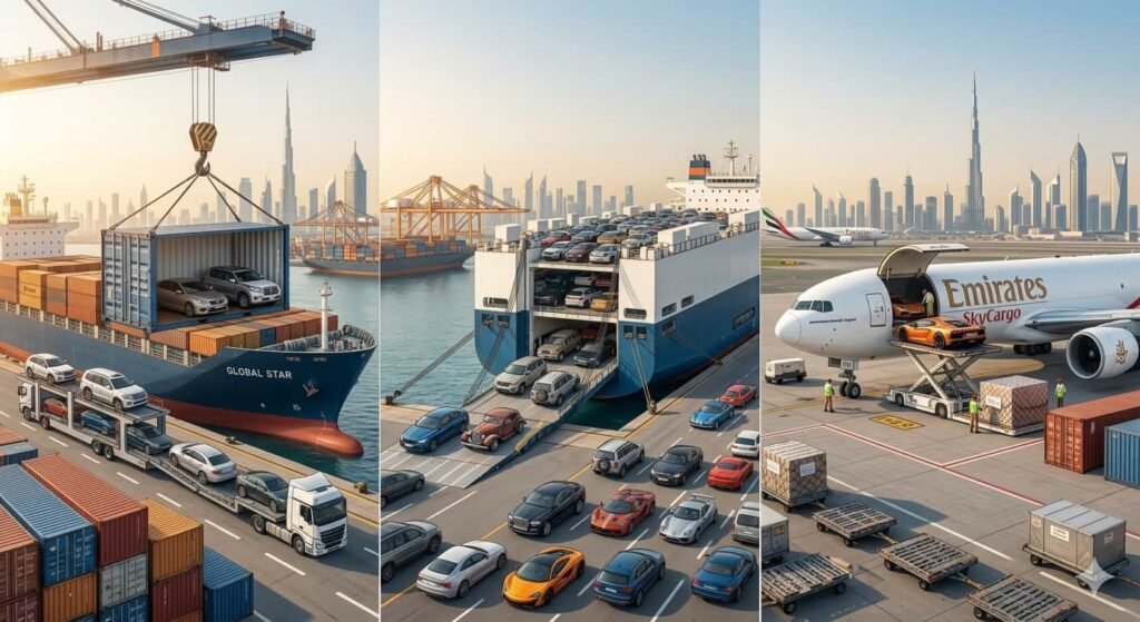 Shipping choices for exporting carS from UAE