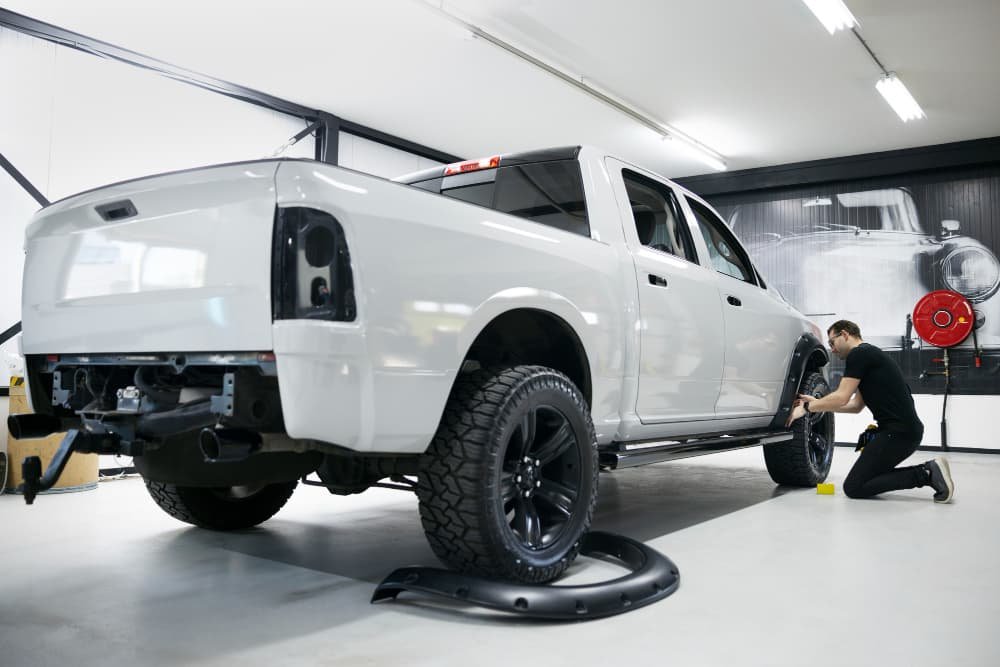 Man Doing Car Modification